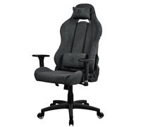 Arozzi Torretta Premium SoftFabric™ Chaise Ergonomique de Bureau ou de Jeu, mécanisme de siège avancé, accoudoirs 3D, Dossier Haut inclinable, pivotant, 2 oreillers de Soutien Doux - [Dark Grey]