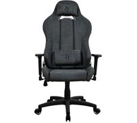 Arozzi Chaise gaming Torretta SoftFabric – Dossier réglable, appui cervical et lombaire, Gris foncé
