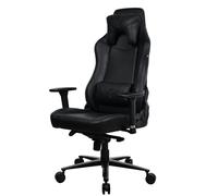 Arozzi Vernazza Chaise de Jeu ou de Bureau Ergonomique en Cuir synthétique SoftPU™, Dossier Haut inclinable, pivotant, Hauteur réglable, accoudoirs 3D, Support Lombaire et Cervical - [Pure Black]