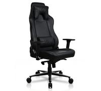 Arozzi Vernazza Chaise Gaming Cuir Synthétique Noir Intense | ergonomique, réglable en hauteur, grand siège spacieux, coussins de soutien, design suédois, télétravail