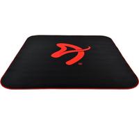 AROZZI Zona Quattro Black Red / tapis de protection / 116 x 116 cm / noir avec logo rouge