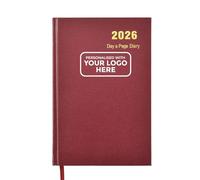ARPAN Agenda 2026 personnalisé 1 jour par page (bordeaux, A5 avec logo)