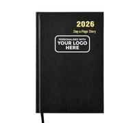 ARPAN Agenda 2026 personnalisé 1 jour par page (noir, A5 avec logo)