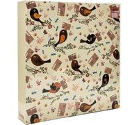 Arpan Al-2436 Album Photo Autocollant À 3 Anneaux 20 Feuilles 40 Pages Motif Oiseau Floral.[G892]