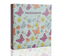 ARPAN Album mémo pour Photos de 200 x 4 x 6 Pouces 10x15 cm Papillons 22 x 21,5 x 4,5 cm
