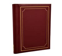 Arpan Auto adhésif Grande garniture de cachet d'or ROUGE Albums photos Totalisant 20 feuilles 40 Côtés -