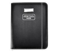 Arpan Conférencier professionnel avec logo personnalisé A4 à fermeture éclair (personnalisable)