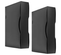 Arpan Dossier de présentation A4 noir à 150 pochettes - Classeur de stockage à rabat avec pochettes en plastique | Dossier de portefeuille en plastique A4 pour documents, rapports, œuvres d'art