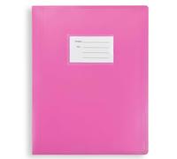 Arpan Flexicover Classeur de présentation avec 62 pochettes 124 poches latérales Couverture souple Rose Format A4