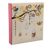 ARPAN Grand Album Photo 8x13cm 200 prises Idéal cadeau x 1 (Etui Vintage Motif Oiseaux)
