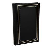Arpan Large 6x4 Deluxe Housse rembourrée Bookbound Slip In Memo Album photo pour 300 photos - Noir