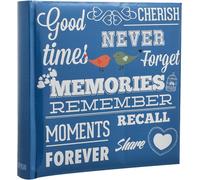 Arpan Memo Slip Dans Le Cas Album Photo Pour 200 Photos 4x6 "/ 10x15cm Conception Bleue De Souvenirs