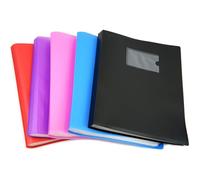 ARPAN Porte-documents A4 avec 104 pochettes pour l'école, les présentations, l'archivage, les documents financiers, les entretiens et CVS - Couleurs assorties ST-DB104-ASST