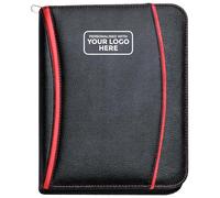 Arpan Porte-documents personnalisé avec logo A4 à fermeture éclair, porte-documents exécutif, organisateur professionnel en similicuir pour documents d’affaires (CL-203-LCD)