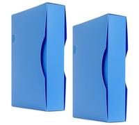 Arpan Porte-documents pour présentations, format A4, avec 150 pochettes, 300 pages, avec manches en plastique, poche en polyester (couleur bleu, pack de 2)