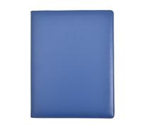 Arpan Porte-vues professionnel A4 avec 24 pochettes, 48 côtés - Porte-documents A4 pour certificats et documents - Dossier de présentation A4, porte-documents professionnel en cuir (bleu)