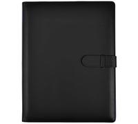 Arpan Porte-vues professionnel A4 avec 36 pochettes, 72 côtés - Classeur A4 pour certificats et documents - Porte-documents professionnel en cuir (noir)