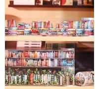 Arpaper Accessoires de Scrapbook Journaling, 6 rouleaux de ruban adhésif autocollant Scrapbook série Book pour Bullet Journal, albums photo, calendrier, scrapbooking (In the Sea of Books)