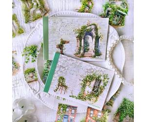 Arpaper Scrapbooking Bullet Journal Accessoires Autocollants PET Plantes grimpantes Série Scrapbooking Album Photo Carnet Journal Journal (Corner Of Manor)