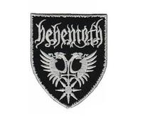 ARPatches - Écusson brodé en métal rouge avec inscription « Behemoth Death » - Accessoire Noir Gothique Musique Patch