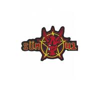 ARPatches - Patch brodé Sum 41 - Jaune - 9,9 à 11,9 cm - Punk - Musique - 1 pièce - Sew-on, iron-on