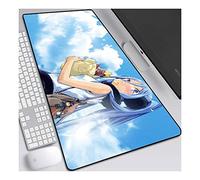 Arpeggio of Blue Steel Tapis de Souris XL 900x400mm Hydrorésistant Anime Mouse Pad Grand Tapis de Souris Gamer avec Base en Caoutchouc Anti-Glissant Surface Texturée pour Ordinateur et PC, A