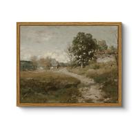 ARPEOTCY Impression sur toile avec cadre - Décoration murale vintage classique - Pour salon, chambre, salle de bain, cuisine, ferme - Décoration esthétique - Peinture de paysage - 20x25cm - Petit