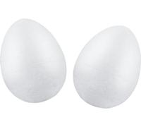 Arpex Oeuf en polystyrène pour décorations de Pâques 10 cm 2 pièces