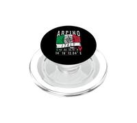 Arpino Italie Flag Italia GPS Coordonnées de Arpino PopSockets PopGrip pour MagSafe