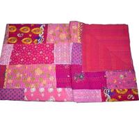 Arprani Couvertures indiennes - Couverture Kantha faite à la main - Ensemble de couette vintage pour grand lit - Couvre-lit en coton pour canapé - Parure de lit pour très grand lit