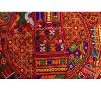 Arprani Housse de coussin de sol décorative colorée faite à la main - Patchwork - Style bohème chic indien - Fait à la main