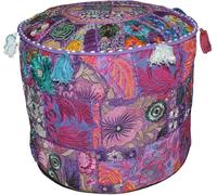 Arprani housse de pouf ottoman décoratif patchwork confortable ottoman ethnique coton coussin pouf motifs sol brodé housse de pouf