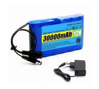 ARPZPPSK Batterie Portable 12 V 20000 MAh, Rechargeable Au Lithium-ION, Capacité DC 12,6 V 20 Ah, for Caméra De Surveillance Et Chargeur.(1x30AhBattry 1x1A)