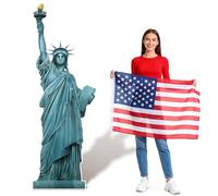 ARQRHTLY - Silhouette en carton Statue de la Liberté de 1,83 m pour le 250e anniversaire - Décoration taille réelle patriotique sur le thème de New York pour la fête des Patriotes, la fête des
