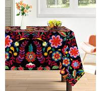 Arquiel Cinco de Mayo Mexico - Nappe rectangulaire imperméable, résistante aux Taches, Lavable pour la Maison, la Cuisine, la Salle à Manger, la décoration de fête (140 x 178 cm)