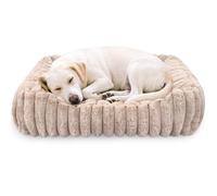 Arquiel Lits pour Chats, Chat Lit Rectangulaire Moelleux Coussin pour Chien Panier Donut Lavable Amovible pour l'hiver Intérieur 70 x 70cm（Brun）