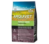 ARQUIVET Adult Mini - Croquettes pour chiens adults de petites races - Poulet et riz-3kg- Aliments secs pour chiens - petite croquette - Haute digestibilité, gastro-intestinale