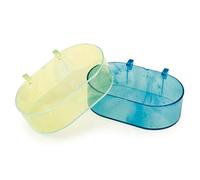 ARQUIVET Baignoire moyenne à suspendre rigide - 11 x 7 x 3,5 cm - baignoire pour les canaris, les perruches et autres oiseaux - accessoires en cage