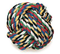 Arquivet Balle avec nœuds pour Chiens - 10 cm - Balles pour Grands Chiens - Jouets pour Chiens - Jouet de Dentition pour Chien - Jouet coloré résistant pour Le Divertissement