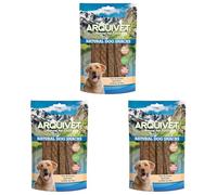 Arquivet Bandes de Veau - Snacks Naturels et Friandises pour Chien, Récompenses Canines - 100 g (Lot de 3)