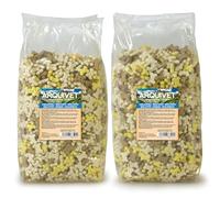 ARQUIVET Biscuits Mini os de Vanille 2,5 kg - Biscuit de Chien - collations de Chiens - Mini os de Vanille - Prix, PhChes et Bonbons - Chiens complémentaires de Nourriture - Lot de 2