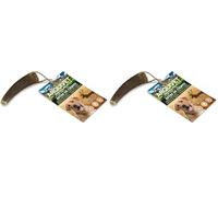 Arquivet Bois de cerf - Anneau de Dentition écologique pour Chien - Corne Naturelle - Mastigeur Naturel - Bois tombé - S (15-39 g) (Lot de 2)