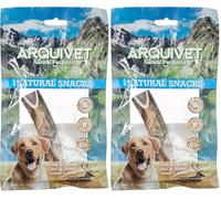 Arquivet Bois de cerf pour Chiens - 100% Naturel - Mât de cerf hypoallergénique - Jouet à mâcher pour Chiens - S (25-50 g) (Lot de 2)