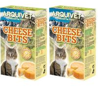 Arquivet Cheese Bits de Fromage 40 g - Snacks pour Chats - Bouchées de Fromage pour Chats - Friandises, friandises, récompenses, friandises pour Chats (Lot de 2)