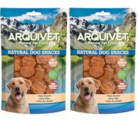 ARQUIVET Chips de Canard 100 g - Bonbons de Chien - Récompenses Canines - Nourriture pour Chiens (Lot de 2)
