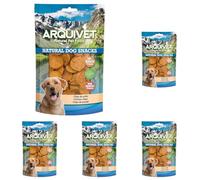 Arquivet, Chips de Poulet, Snacks Chien naturels, Natural Dog Snacks, 100 g (Lot de 5)