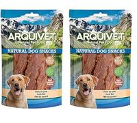 ARQUIVET Filet de Canard 350 GR - 100% de collations Naturelles pour Chiens - Prix, récompenses et Bonbons pour Chiens - Nourriture Canine (Lot de 2)