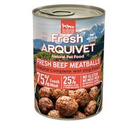 ARQUIVET Fresh Beef Meatballs - Boîtes de boulettes de Viande de bœuf, patate Douce et Carotte - Pack 6 unités x 400g - Alimentation Humide pour Chiens, Toutes Races