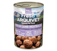 ARQUIVET Fresh Lamb Meatballs - Boîtes de boulettes à l'agneau, aux Carottes et à la patate Douce - Pack 6 unités x 400g - Alimentation Humide pour Chiens, Toutes Races