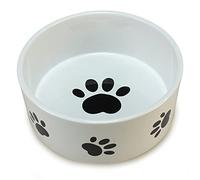 ARQUIVET Gamelle "empreinte" 19,5 cm - Conteneur de nourriture pour animaux de compagnie - Assiette d'alimentation en céramique pour chiens et chats